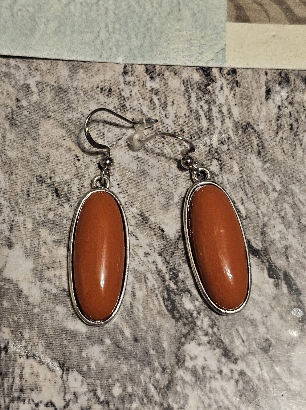 Silver Tone Dangle Earrings